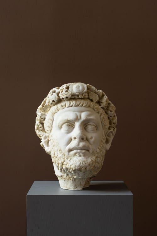 Diocletian Bust Made with Compressed Marble Powder | Sculptures by LAGU. Item made of marble