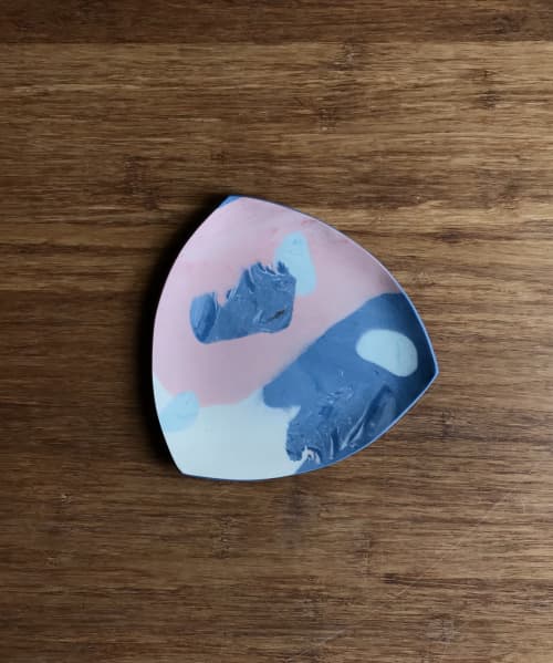 Nerikomi Plate | Dinnerware by Renee's Ceramics. Item composed of ceramic