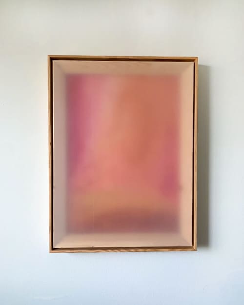 'sunset, summer water' | Mixed Media by caitlin carney