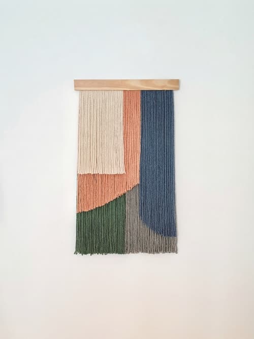 Papiro #2 | Tapestry in Wall Hangings by Pepita Topos Studio. Item made of wood with wool works with boho & contemporary style