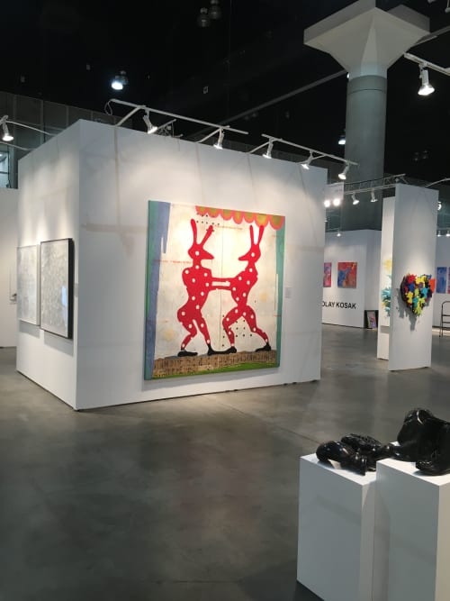 LA Art Show 2018 | Oil And Acrylic Painting in Paintings by John Randall Nelson | Los Angeles Convention Center in Los Angeles. Item made of synthetic