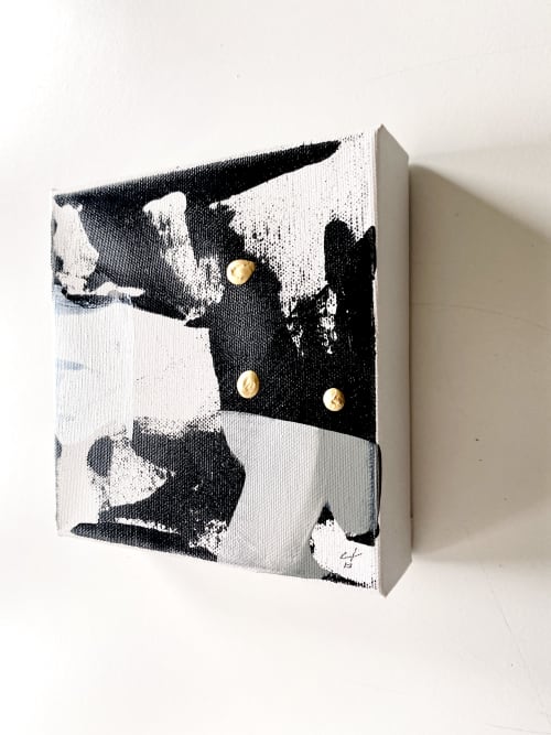 SOLD MINI Modern Abstract Original Art | Oil And Acrylic Painting in Paintings by NAMYOONSOO ART. Item composed of canvas and synthetic in minimalism style