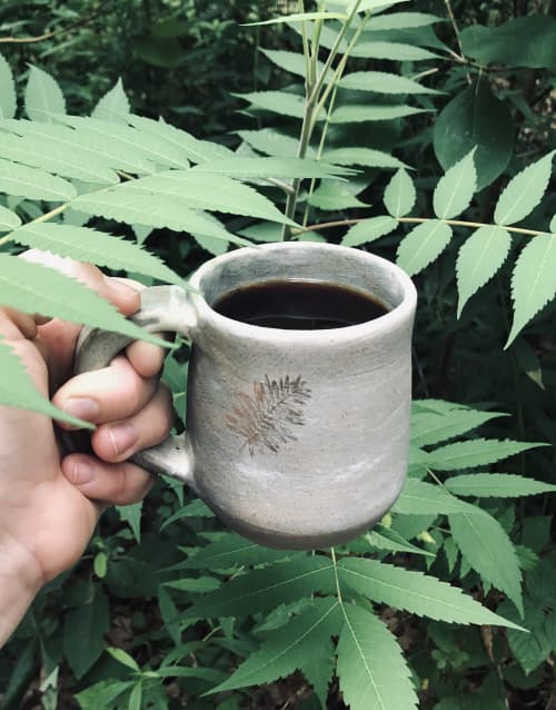 Smokey leaf mug | Cups by Fig Tree Pots