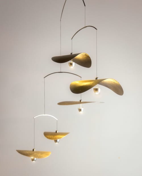 Nymphaea5 Suspended Light | Pendants by Claudine Gevry Studio. Item made of aluminum works with minimalism & contemporary style