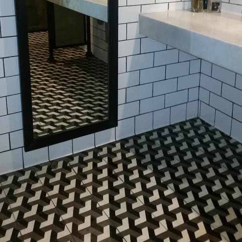 Encaustic Cement Tile | Tiles by Avente Tile | République in Los Angeles. Item made of cement