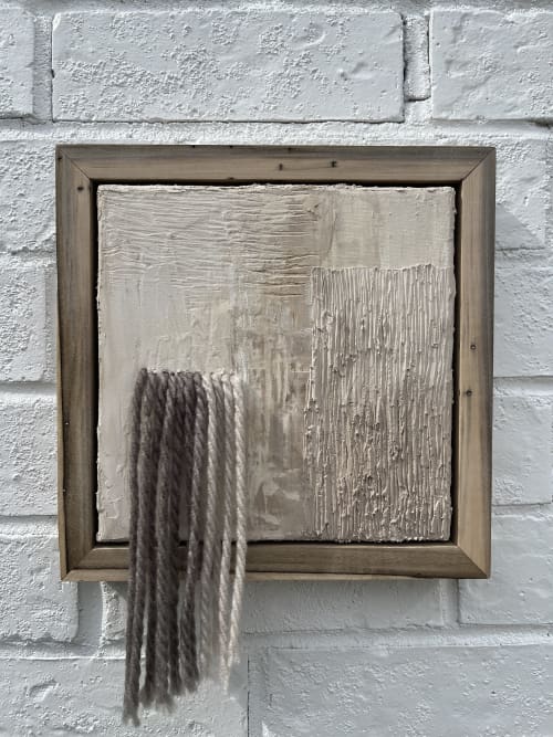 "centeredness" | Oil And Acrylic Painting in Paintings by VISCERAL HOME. Item composed of wood and canvas in boho or mid century modern style