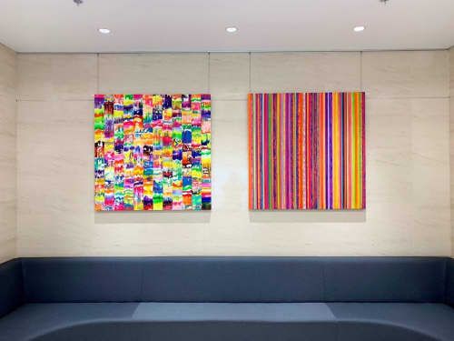 Flux and “Kaleidoscope” paintings | Oil And Acrylic Painting in Paintings by Colin McCallum. Item made of canvas