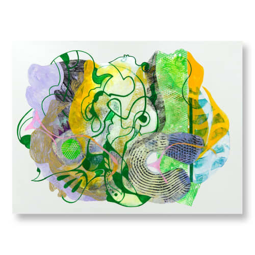 Periwinkle Coil | Mixed Media in Paintings by Nastia Craig