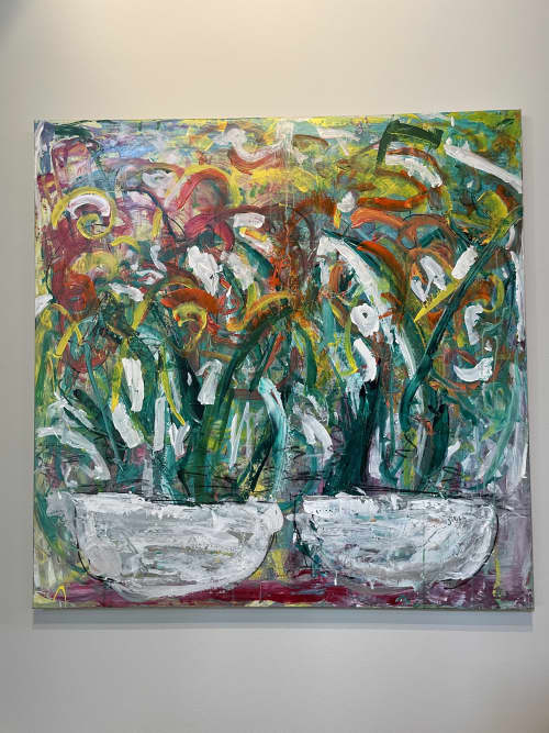 Sunflowers | Oil And Acrylic Painting in Paintings by George Ayres