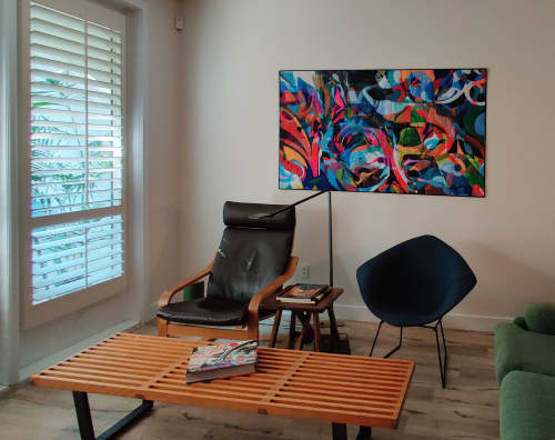 Graffiti #1 | Macrame Wall Hanging in Wall Hangings by Dan Olfe. Item made of fabric
