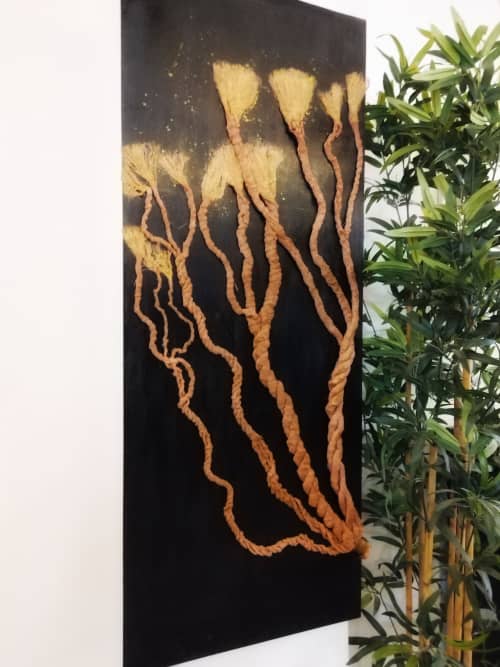 3D Tree Decorative Rope Wall Décor , Wall Art, Fiber Art | Macrame Wall Hanging in Wall Hangings by Magdyss Boutique | Soseaua Nordului 96E, Bucharest in București. Item composed of wood and cotton in boho or contemporary style