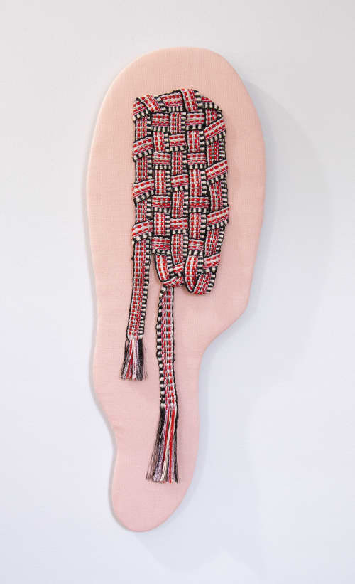 Glitz MetaWeave | Wall Sculpture in Wall Hangings by Kristy Bishop Studios. Item composed of fiber in mid century modern or contemporary style