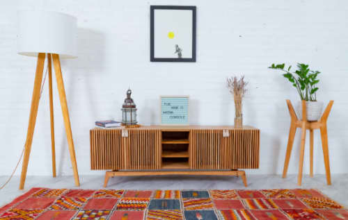 The Kineko :: Japandi Console | Console Table in Tables by MODERNCRE8VE. Item composed of oak wood