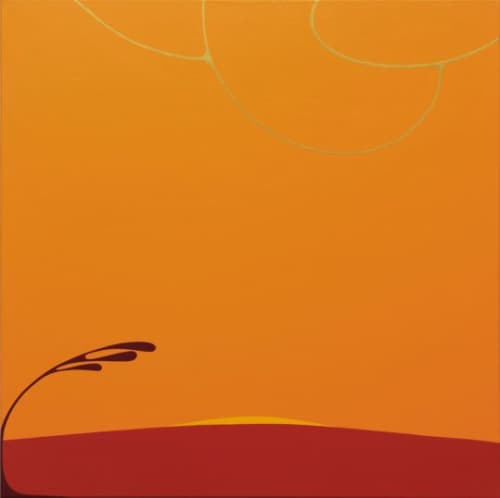 Bright Horizons | Oil And Acrylic Painting in Paintings by Cathy Liu. Item made of canvas