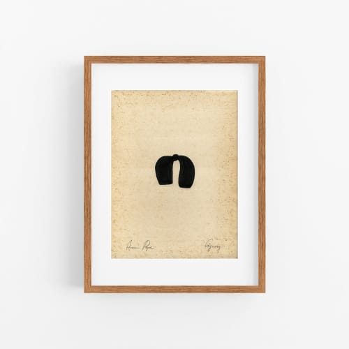 Figures. 09 - Ink drawing on vintage paper | Drawings by forn Studio by Anna Pepe. Item made of paper