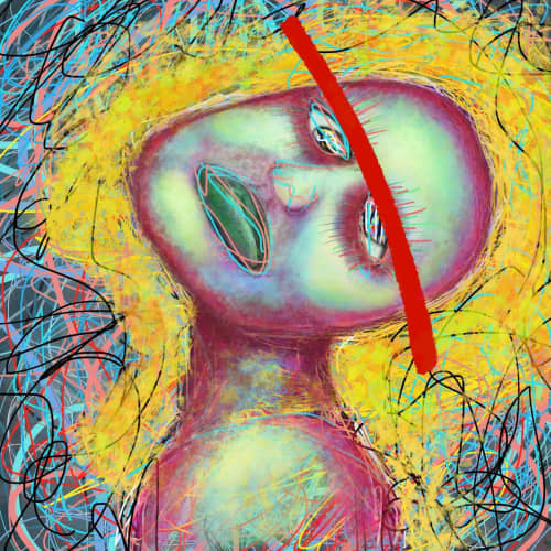 Never Was a Cornflake Girl | Prints by Soulscape Fine Art + Design by Lauren Dickinson. Item composed of canvas and paper