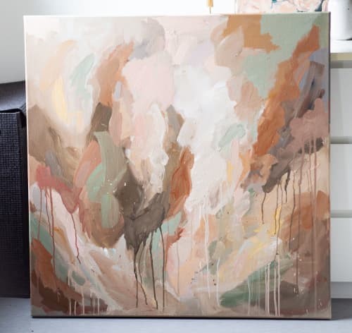 Crisp morning air | Oil And Acrylic Painting in Paintings by Lina Vonti. Item made of canvas