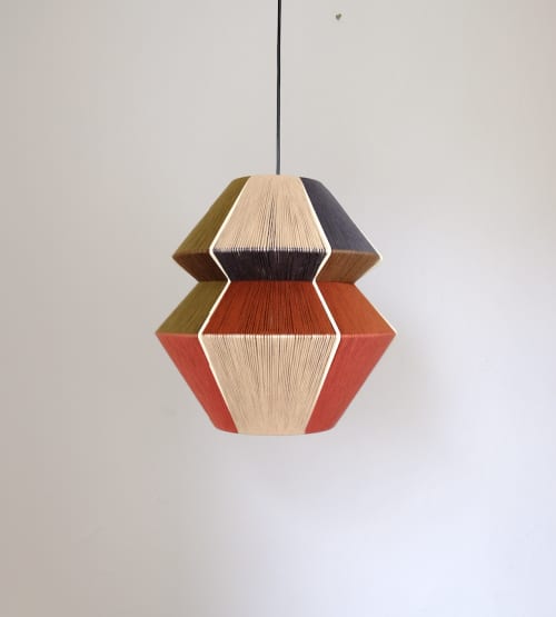 Valeria | Pendants by WeraJane Design. Item composed of cotton & steel