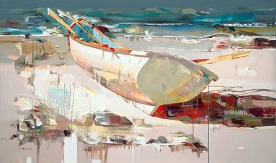 Josef Kote "Always Ready" | Oil And Acrylic Painting in Paintings by YJ Contemporary Fine Art. Item composed of canvas