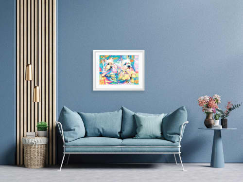"Millie & Cassie" Limited Edition Art Print | Prints by Shan Richards. Item made of paper