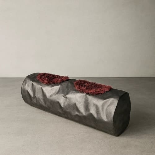 Tronco 3.0 Steel Bench — Folded Form, Nitush Aroosh | Benches & Ottomans by Nitush Aroosh. Item made of steel