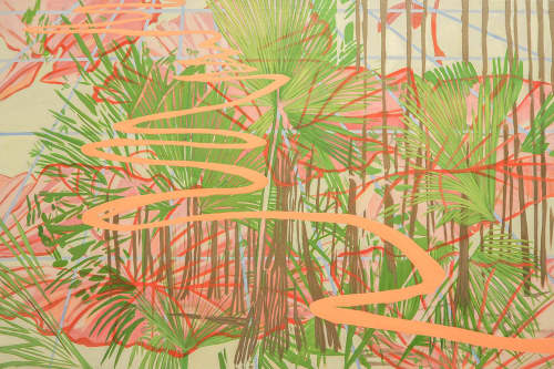 Bayou Blossom | Oil And Acrylic Painting in Paintings by Anne Blenker. Item made of canvas & synthetic
