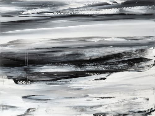 Storm Watching | Oil And Acrylic Painting in Paintings by Dana Mooney Art. Item made of canvas with synthetic