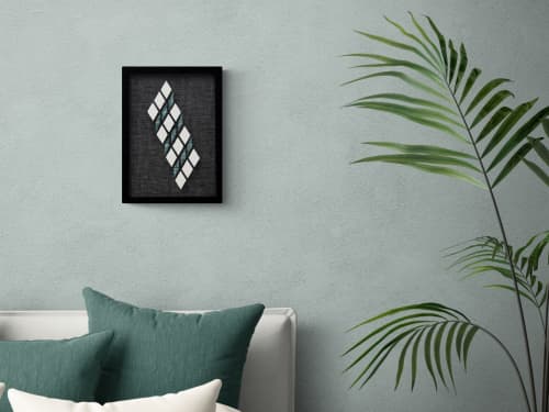 Brighter After Dark IV | Tapestry in Wall Hangings by Morgan Hale. Item composed of linen in minimalism or mid century modern style