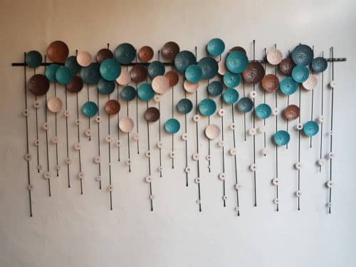 Ocean -  Abstract Metal Wall Art Sculpture | Wall Sculpture in Wall Hangings by Sarmal Design. Item composed of steel in mid century modern or contemporary style