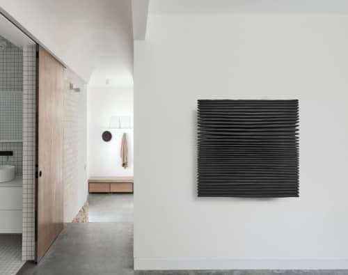 SHADOW — Noir Study | SHADOW Collection | Wall Sculpture in Wall Hangings by Sizmari. Item composed of concrete and fiber in minimalism or contemporary style