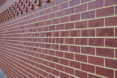 Chancing upon place memories | Tiles by Forlano Design | Bob Hawke College in Subiaco. Item composed of stone