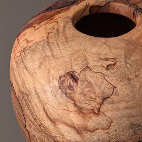 Spalted Maple Vessel | Ornament in Decorative Objects by Wood Alchemist Studio. Item composed of maple wood in modern style
