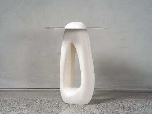 Odace | Side Table in Tables by Nadine Hajjar Studio. Item composed of walnut and metal in minimalism or contemporary style