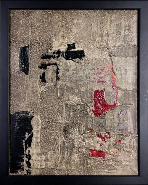 Basalt No. 3 - Original Mixed-Media Abstract Painting | Mixed Media in Paintings by J. Kent Martin. Item compatible with mid century modern and modern style