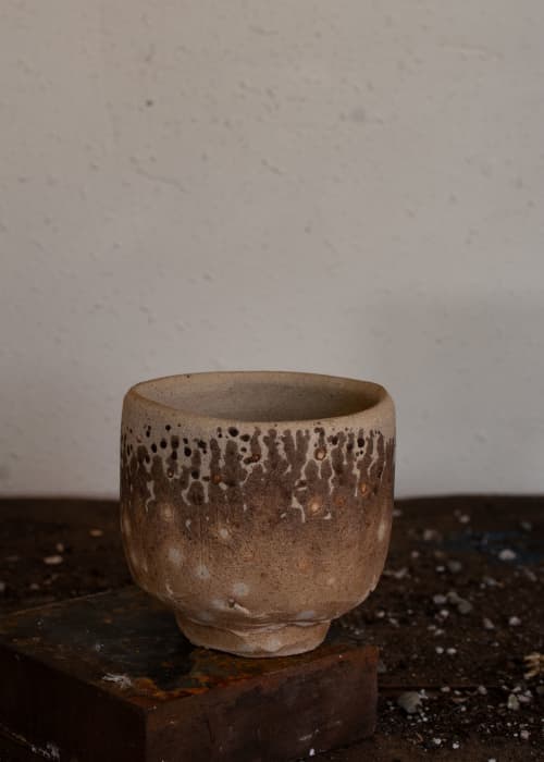 Obvara fired planter | Vases & Vessels by Meiklejohn Ceramics. Item composed of stoneware in japandi or asian style