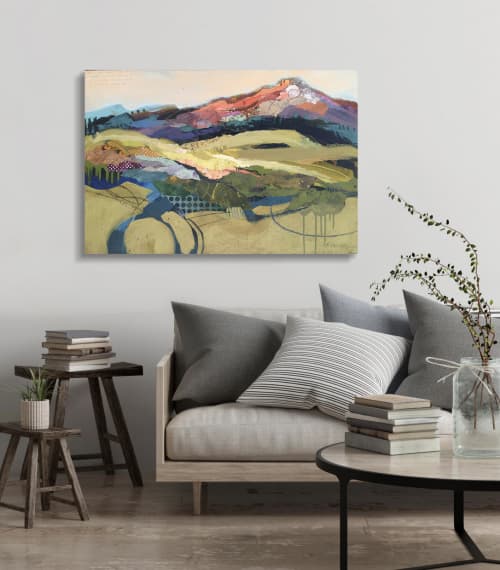 Time Lapse Painting | Mixed Media by Shelli Walters Studio. Item composed of canvas