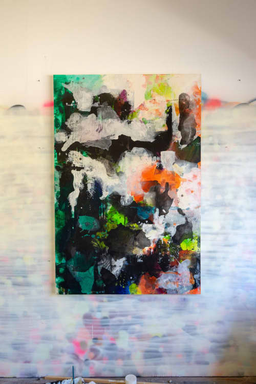 Brief Consciousness | Oil And Acrylic Painting in Paintings by Kori Gabs. Item made of canvas with synthetic