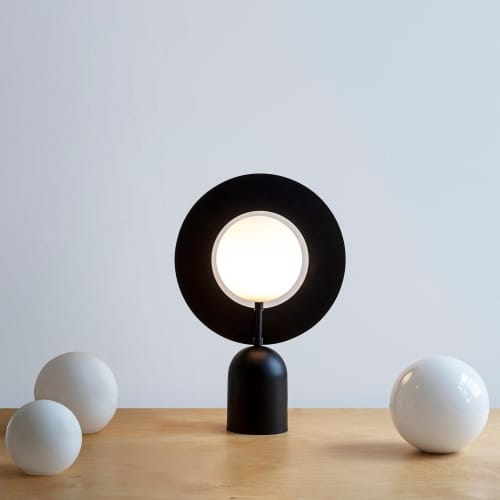 Saturn - T | Table Lamp in Lamps by Ariel Zuckerman Studio. Item made of brass