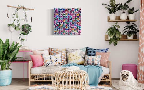 MultiFlora | Mixed Media by Michael Olsen. Item made of synthetic