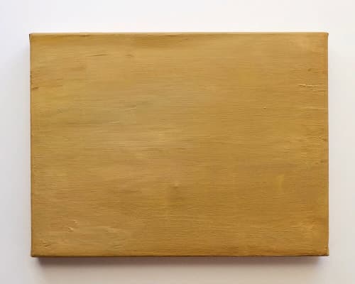Ocre | Oil And Acrylic Painting in Paintings by Emily Tingey. Item composed of canvas and synthetic