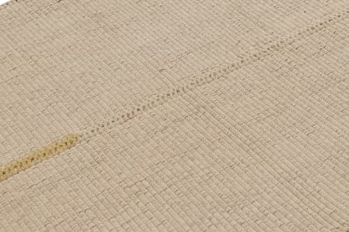 Rug & Kilim’s Accent Kilim with Textural Cream-White | Area Rug in Rugs by Rug and Kilim