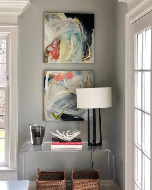 Abstract Painting | Oil And Acrylic Painting in Paintings by Katie Ré Scheidt. Item composed of synthetic