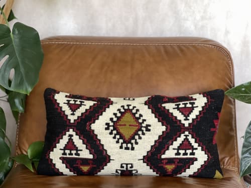 Vintage Turkish Kilim  Pillow | Pillows by Vintage Loomz. Item made of cotton compatible with boho and country & farmhouse style
