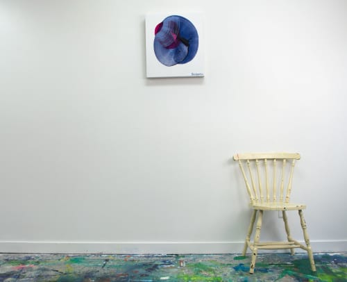 SoCal 09 | Oil And Acrylic Painting in Paintings by Claire Desjardins. Item composed of canvas and synthetic