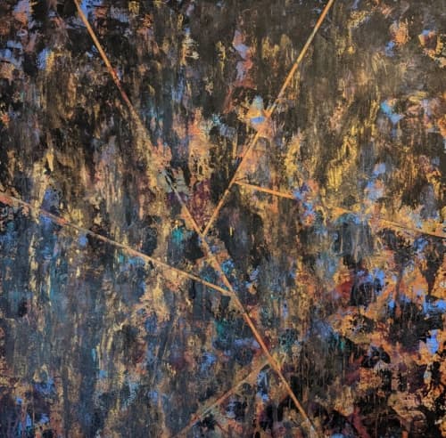 On the Edge of a Dream II | Oil And Acrylic Painting in Paintings by Soulscape Fine Art + Design by Lauren Dickinson. Item composed of canvas and synthetic
