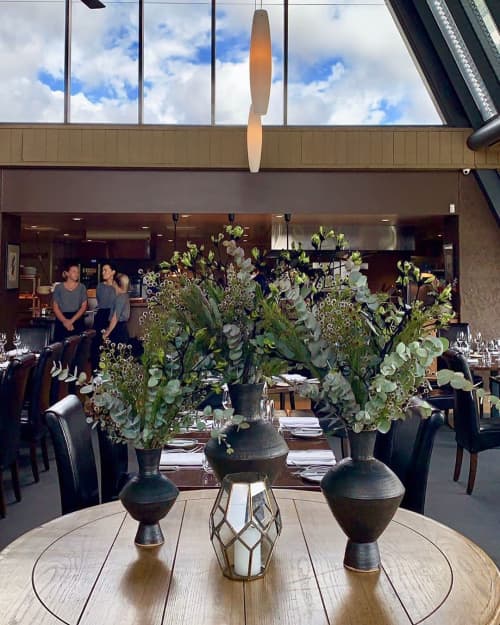 Ceramic Vessels by KATHERINE MAHONEY at Muse Restaurant, Pokolbin