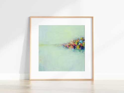 Giclee print- Abstract Landscape 03 | Prints by YANGYANG PAN. Item composed of paper in minimalism or contemporary style