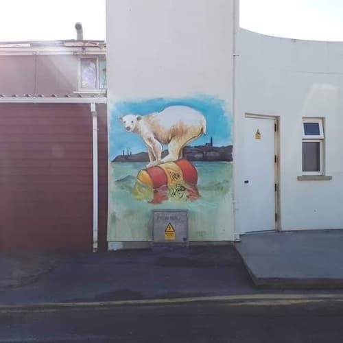 Bear mural | Murals by Rod Coyne | Sandcastle in Tramore