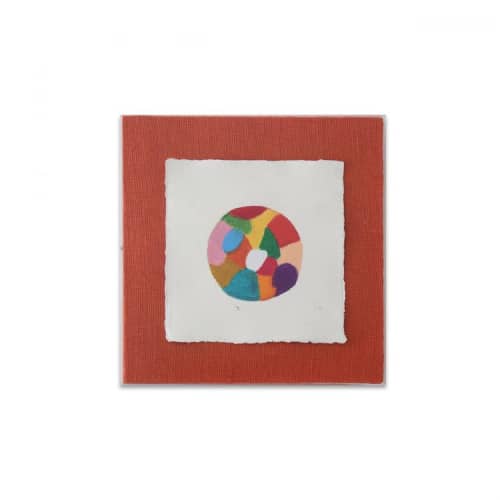 Enso Series II | Mixed Media by Kim Fonder. Item made of paper