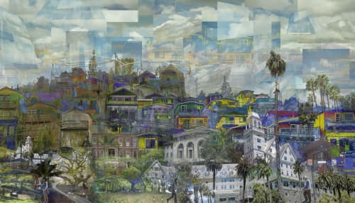 Berkeley Hills | Prints by Lisa Levine | Kaiser Permanente Foundation in Berkeley. Item made of metal